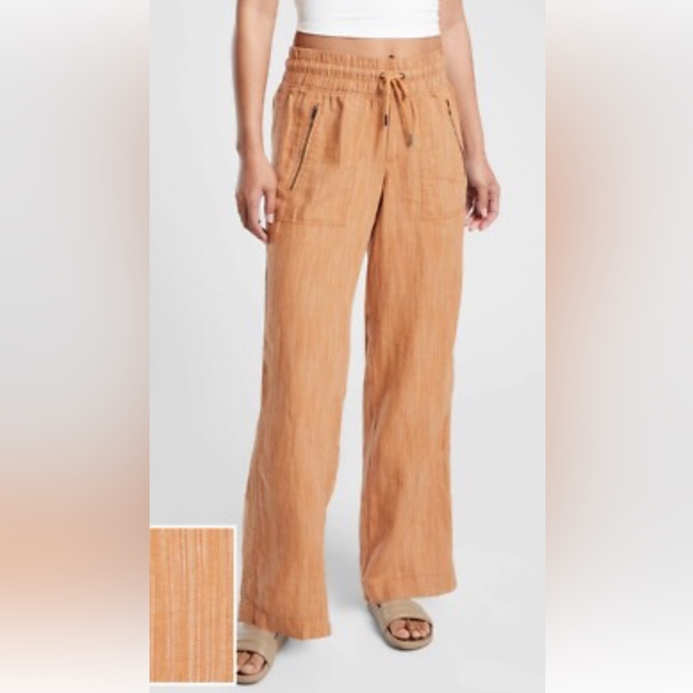 Athleta Women's Wide Leg‎ Tan Pants Size 0